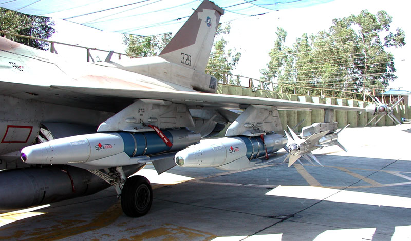 The highly accurate SPICE 1000 glide bomb with electro-optical targeting. Photo credit: RAFAEL